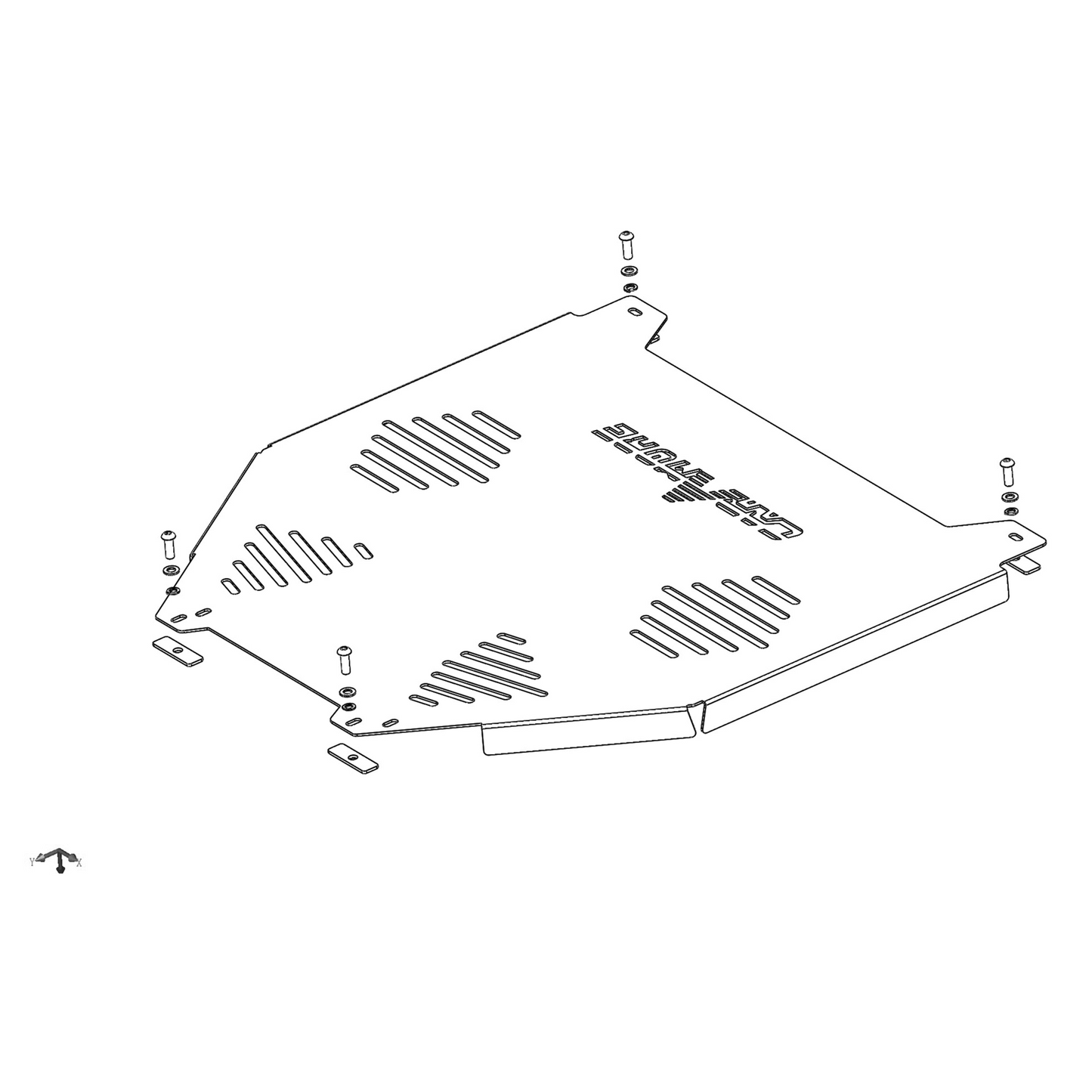 Catalytic Converter Anti Theft Shield Fits 2022+ Toyota Tundra Hybrid Model